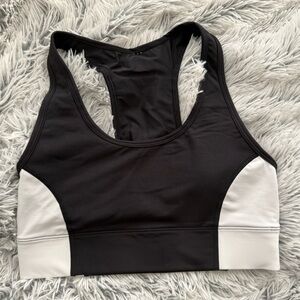 Fabletics Black Racerback Bra with Pocket Never Worn
